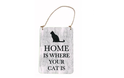 Bailey and Friends Wooden Sign Cat Holzschild