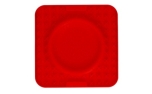 Eat Slow Live Longer Lick Mat Wave Red