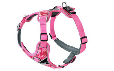 Hunter Hundegeschirr Divo, camouflage rosa