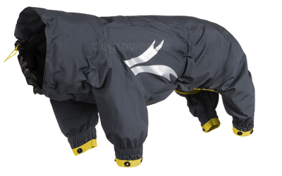 Hurtta Outdooroverall Slush Combat Suit, granit/ockergelb