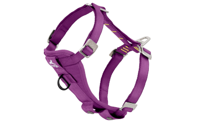 Kurgo Enhanced Tru-Fit-Smart Hundegeschirr, inkl. Autosicherheitsgurt, purple