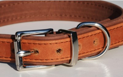 Leder Hundehalsband, braun