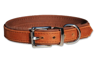 IQO Lederhalsband Prestige cognac/tabac