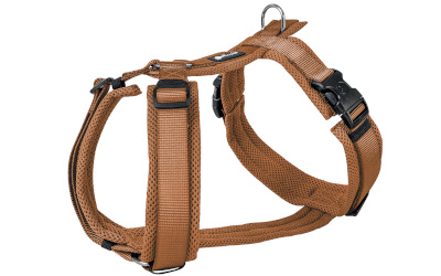 Petlando Mesh Y-Comfort Geschirr cognac