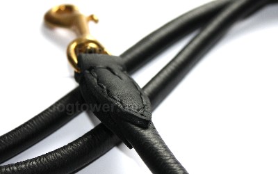 Hundeleine, Rindleder, 3fach bestellbar