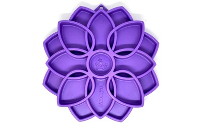 SodaPup Mandala Design eTray Futterspielzeug/Hundenapf Lila