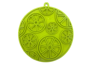 Sodapup Schleckmatte Lick Mat Citrus Design Emat Enrichment, grün