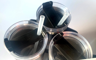 Trinkbecher XXL Edelstahl Löwenthal schwarz 1,2 Liter