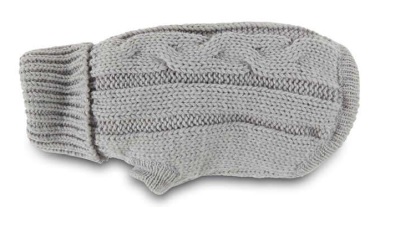 Wolters Zopf-Strickpullover silber
