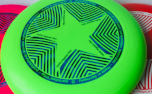 Frisbee Eurodisc Organic Star, neongrün