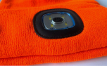 LED Licht Strickmütze Unisex, orange