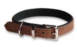 IQO Lederhalsband Prestige, tabac/schwarz
