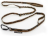 FINNERO POWER elastische Hundeleine, orange/schwarz