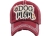 Dog Mom Washed Vintage Ballcap burgundy