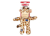 KONG Wild Knots Giraffe Hundespielzeug