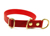 Mystique Biothane Schlupfhalsband Messing, beta rot