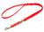 Mystique Biothane verstellbare Leine Führleine (MESSING Karabiner, VERNÄHT), neonorange