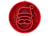 Sodapup Santa Design Ebowl Enrichment Slow Feeder, rot